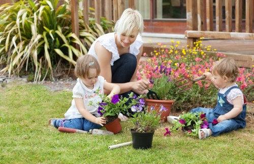 Lawn mowing in Ickenham on a neatly kept residential garden